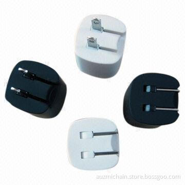 2-port USB Wall AC Charger for Mobile Phone, iPhone, MP3/MP4 Players and PDA